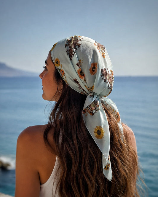 Summer Bloom Square Scarf