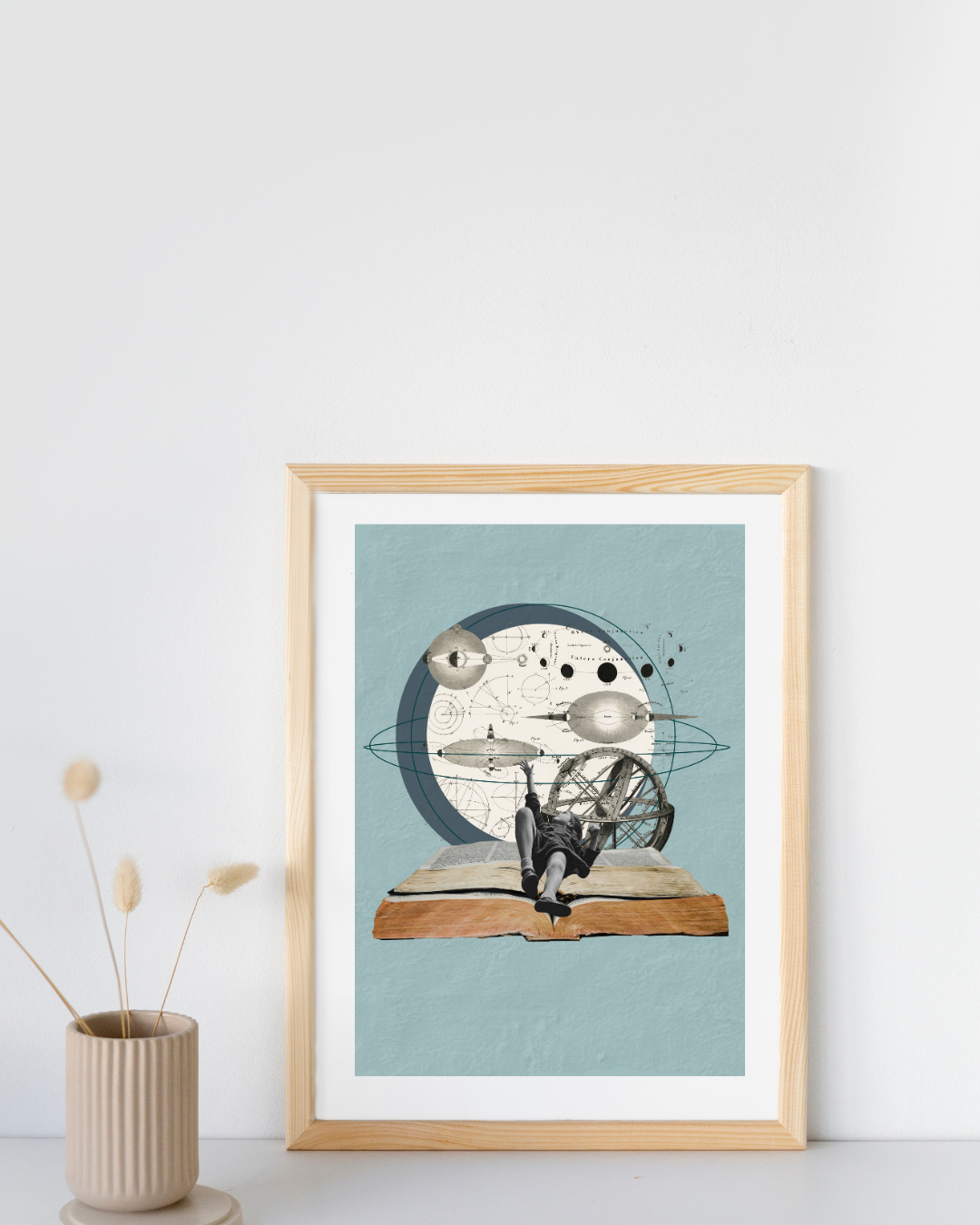 What a wonderful world | Surreal Collage Art Print