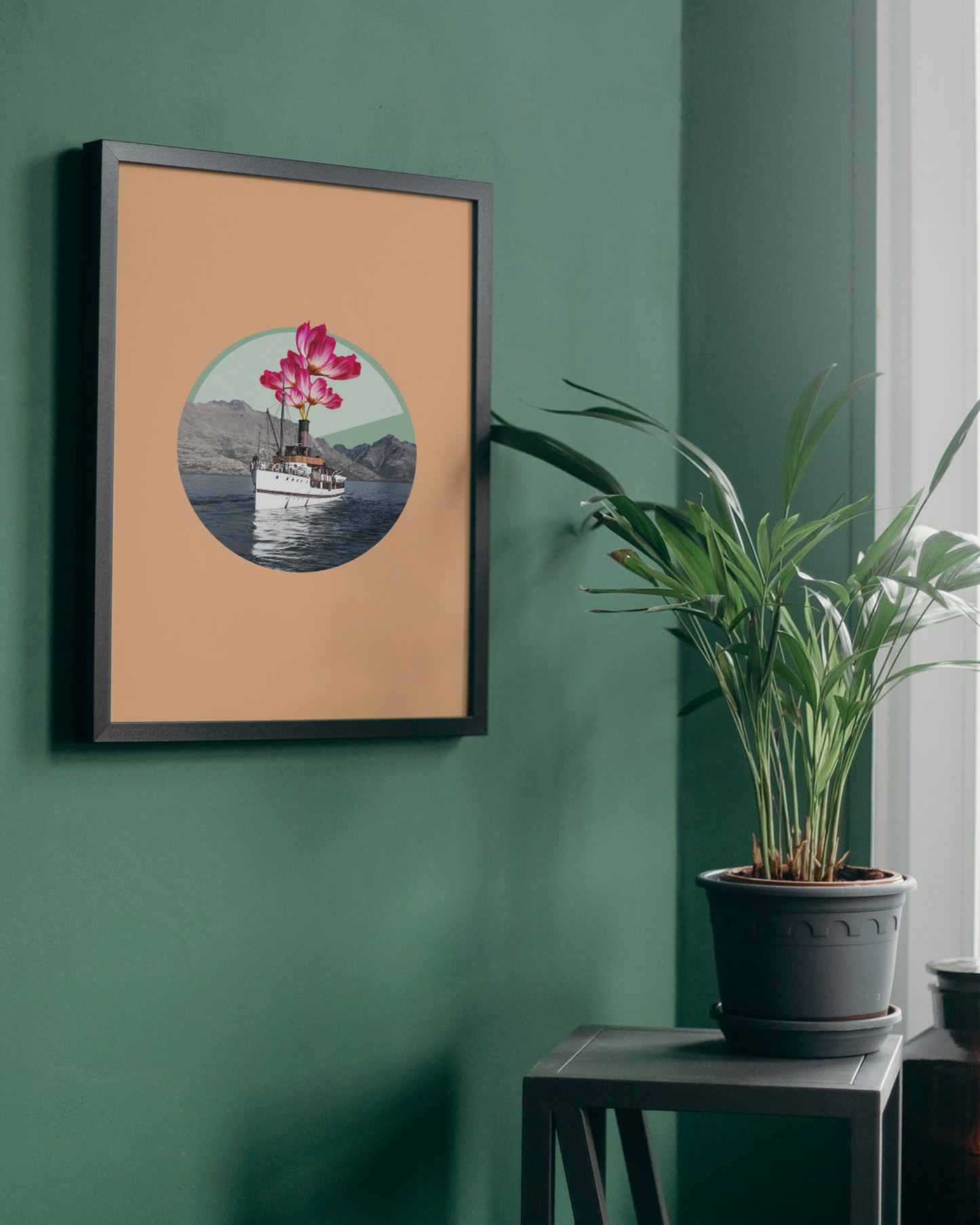 Blooming Voyage | Surreal Collage Art Print