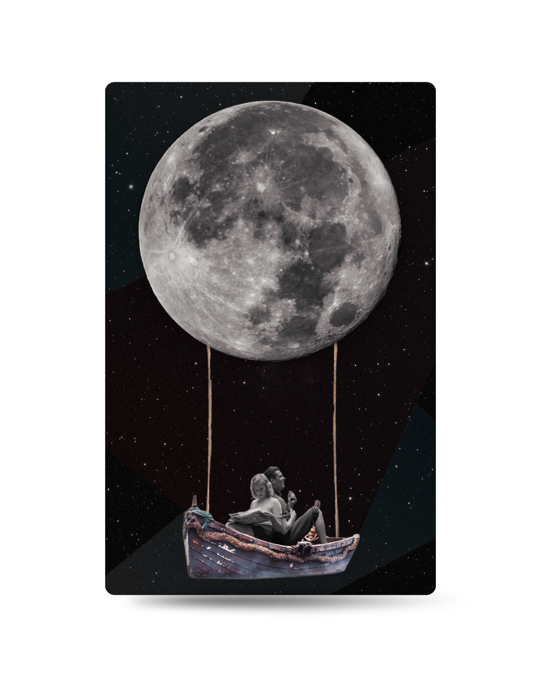 Love and Dream | Collage Vinyl Sticker