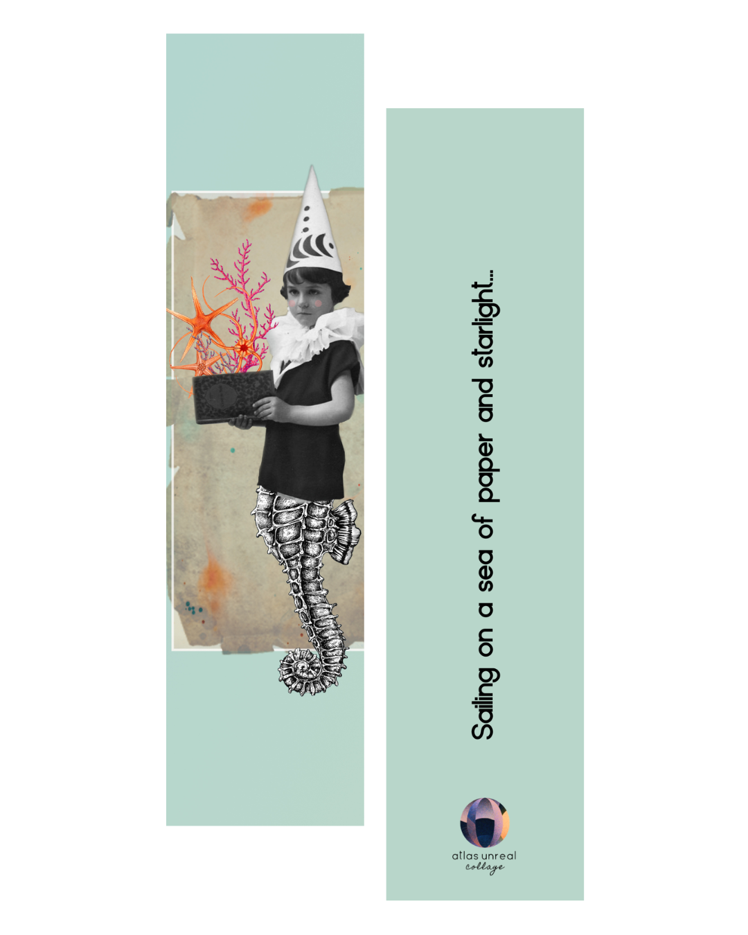 Sea of Starlight | Collage Bookmark