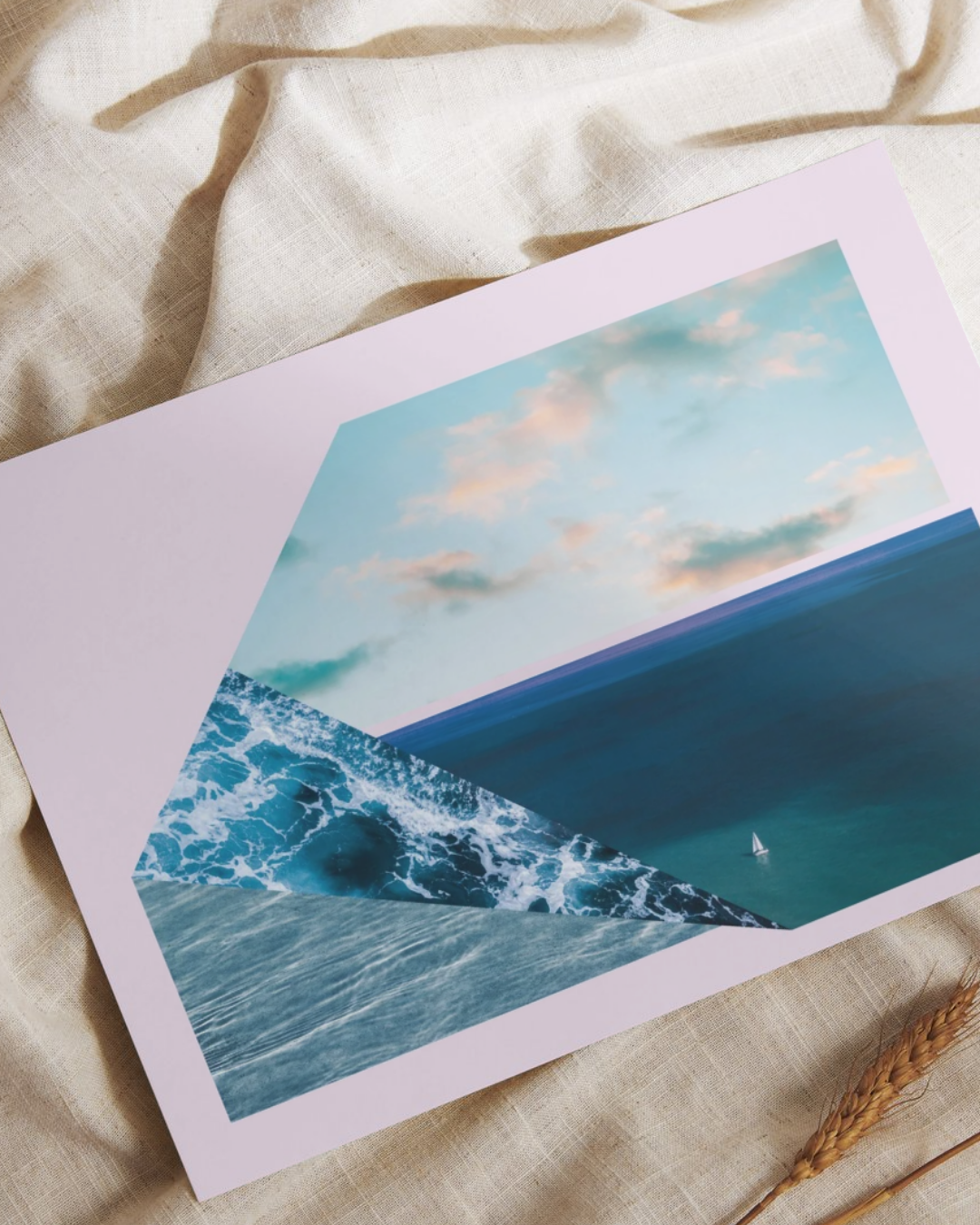 Imaginary Postcard | Surreal Collage Art Print