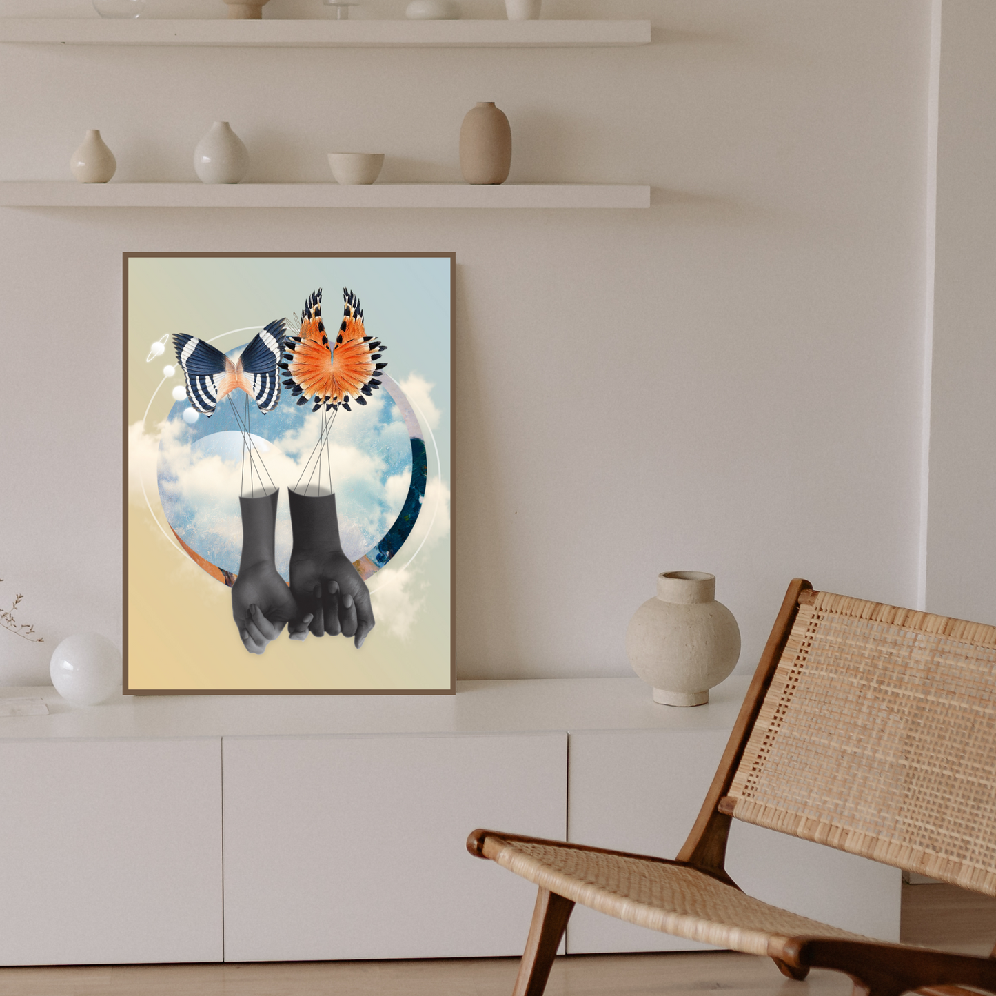 Pinky Promise | Surreal Collage Art Print