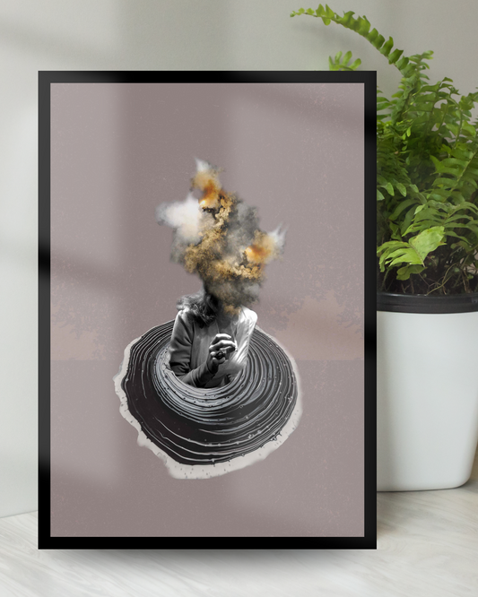 Explosion Hazard | Surreal Collage Art Print