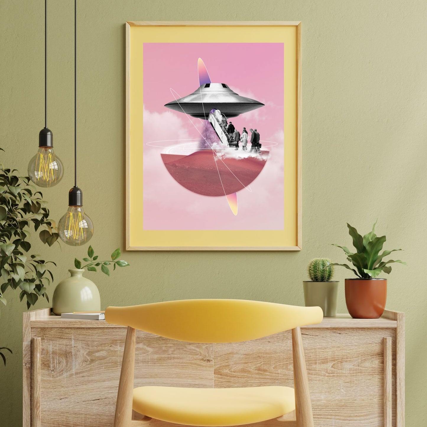 Shall we go? | Surreal Collage Art Print