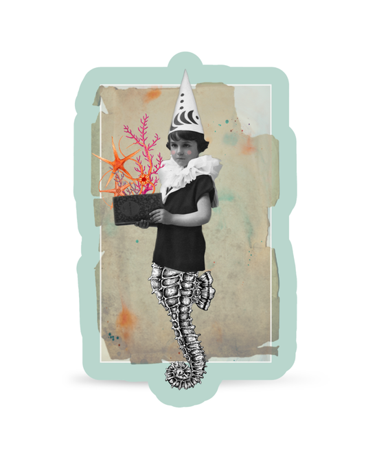 When I grow up | Collage Vinyl Sticker