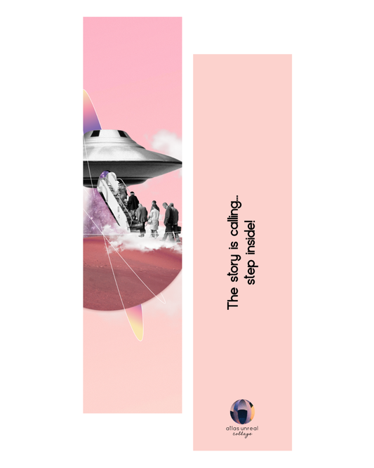 Step into Story | Collage Bookmark