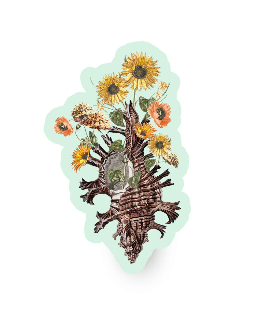 Summer Bloom | Collage Vinyl Sticker