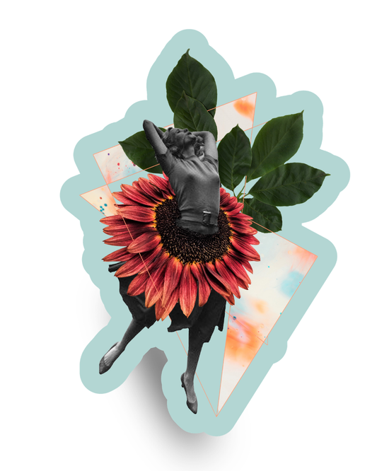 Silent Dance | Collage Vinyl Sticker