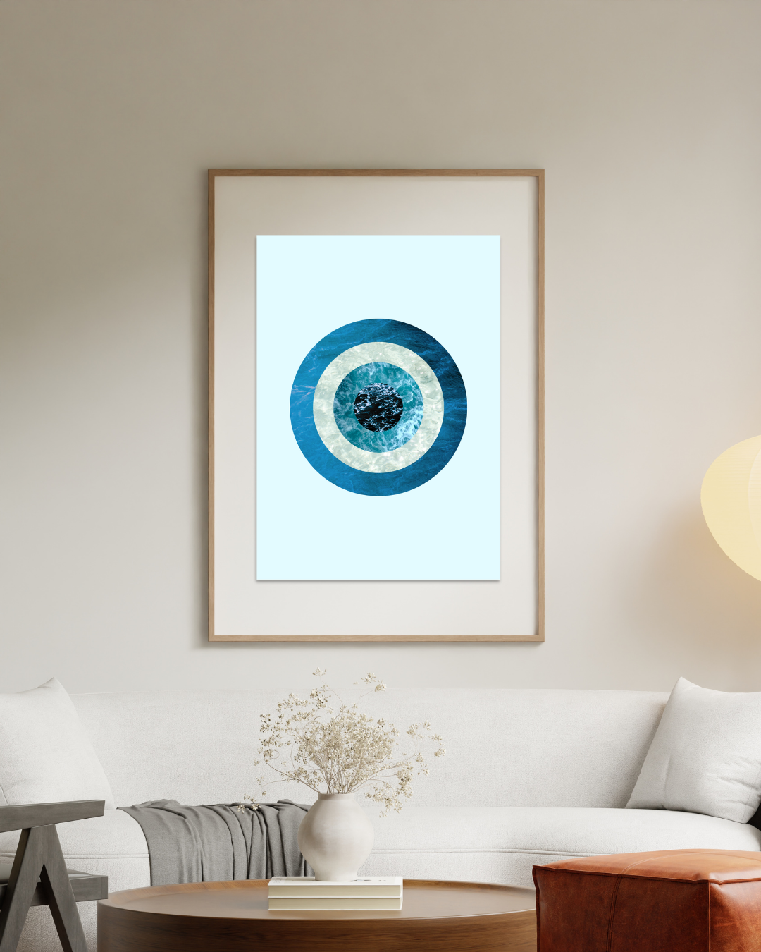 Beyond what eyes can see | Surreal Collage Art Print