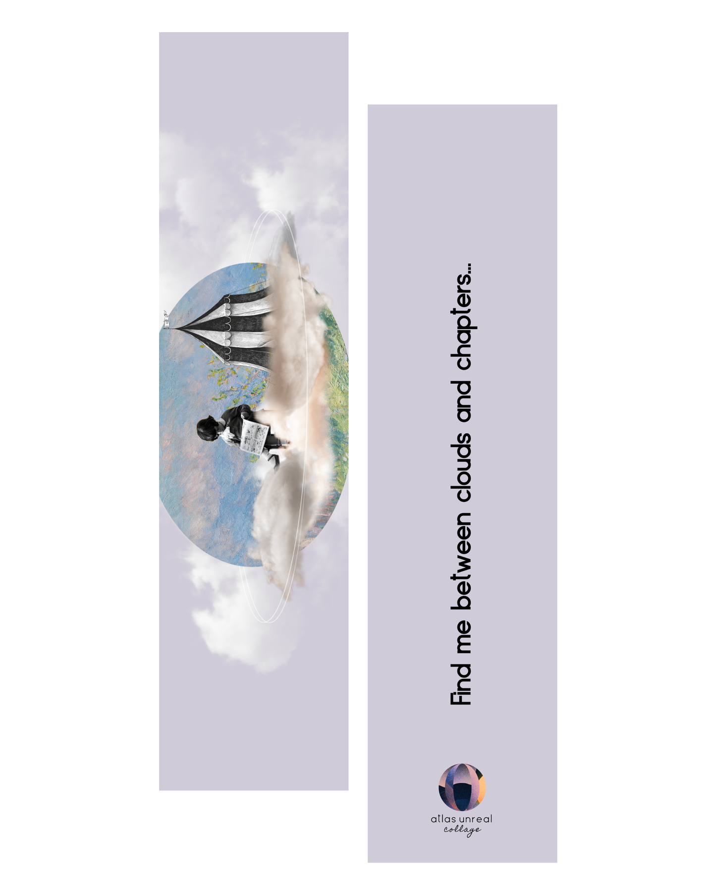 Clouds & Chapters | Collage Bookmark