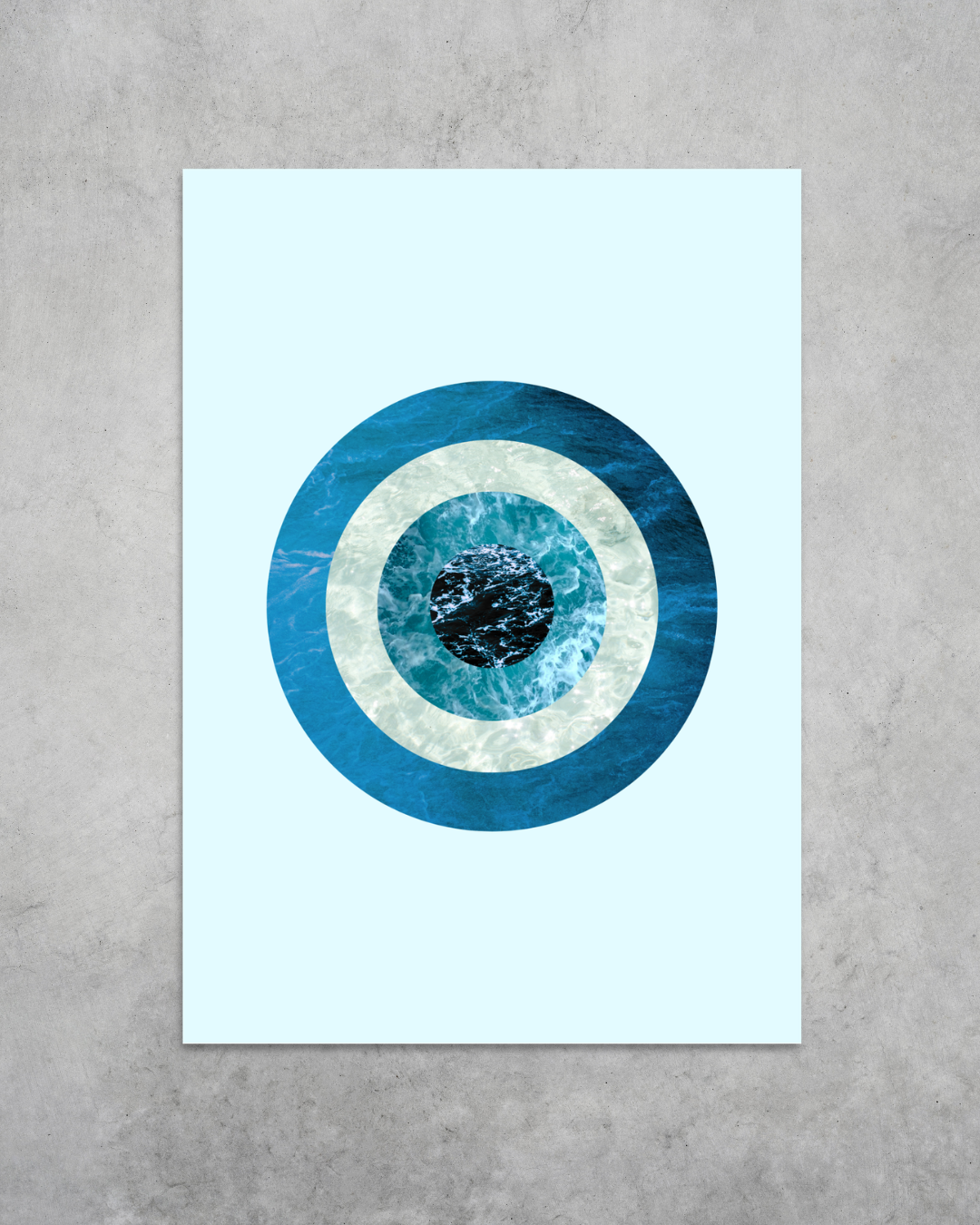 Beyond what eyes can see | Surreal Collage Art Print