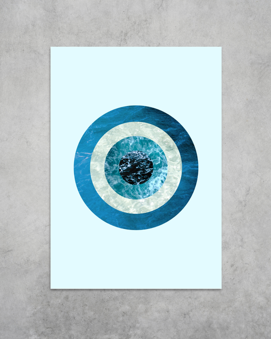 Beyond what eyes can see | Surreal Collage Art Print