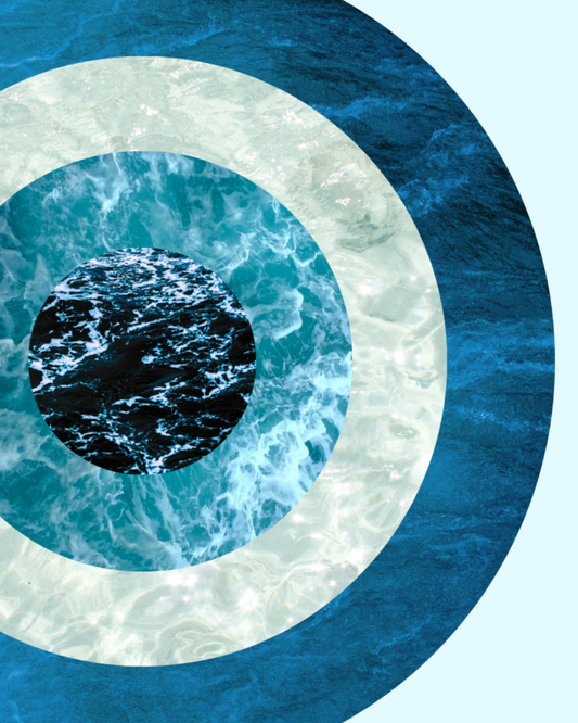 Beyond what eyes can see | Surreal Collage Art Print