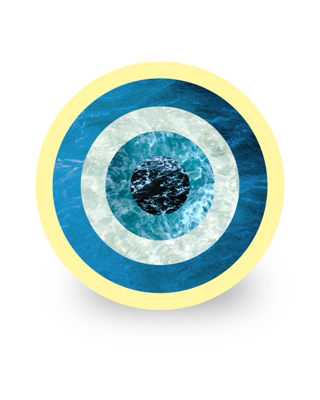 Beyond what eyes can see | Collage Vinyl Sticker