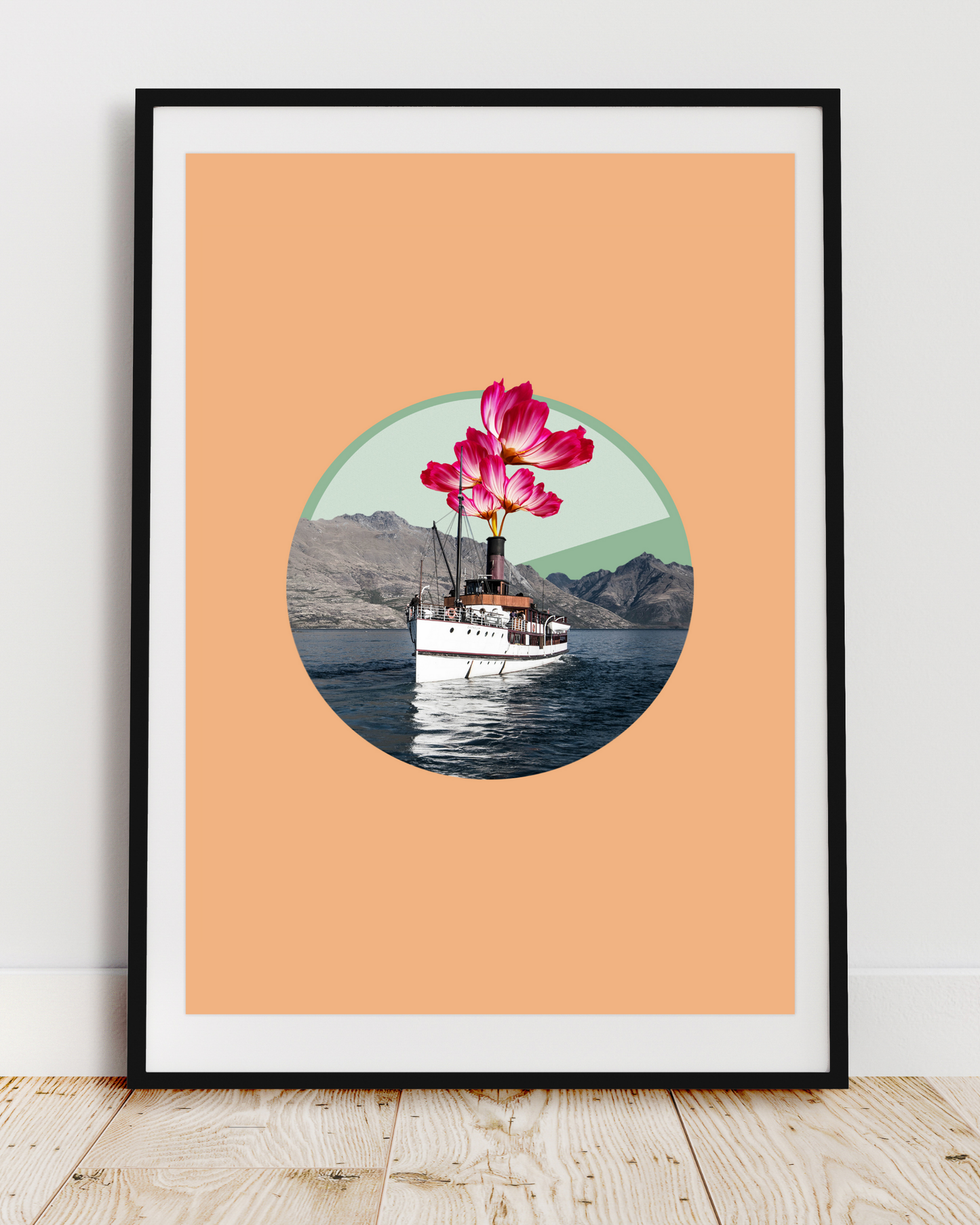 Blooming Voyage | Surreal Collage Art Print