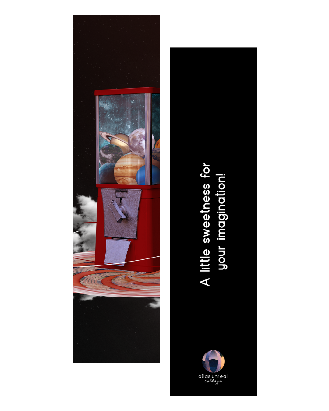 Cosmic Candy | Collage Bookmark