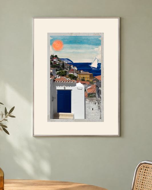 Hydra in pieces | Surreal Collage Art Print