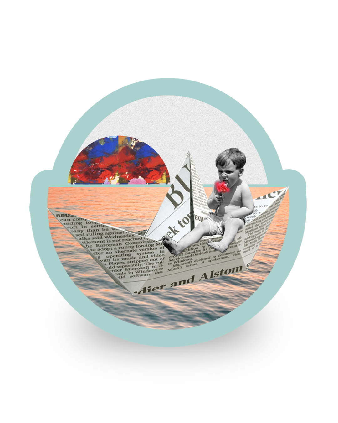 Summer Taste | Collage Vinyl Sticker