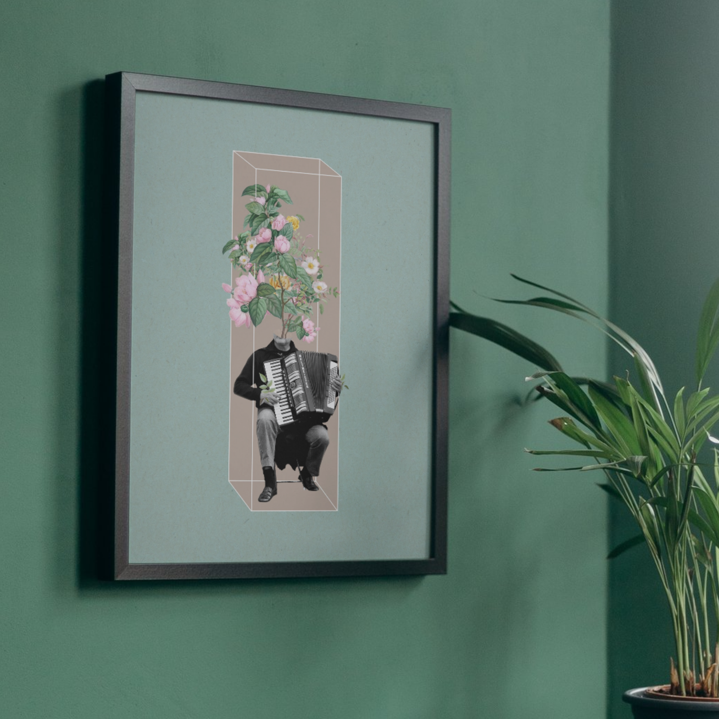 The Garden of Sound | Surreal Collage Art Print