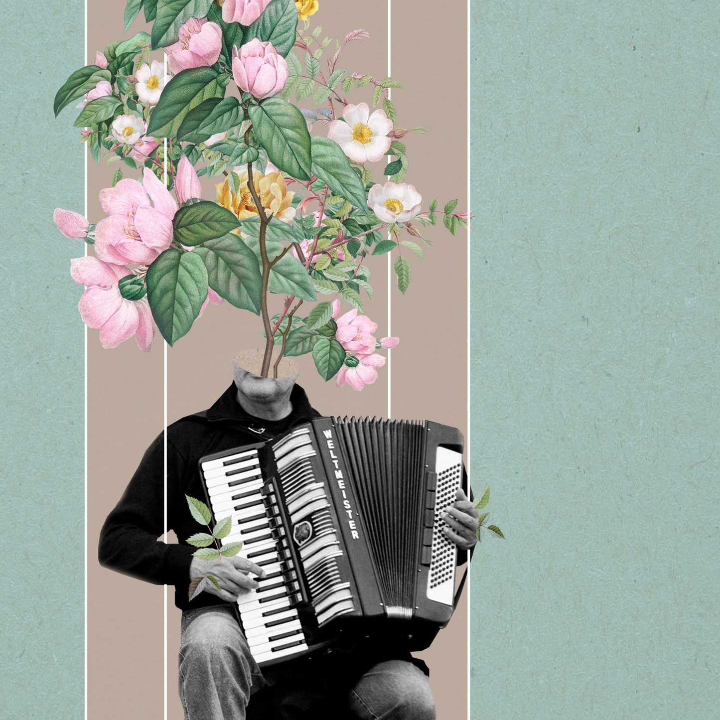 The Garden of Sound | Surreal Collage Art Print