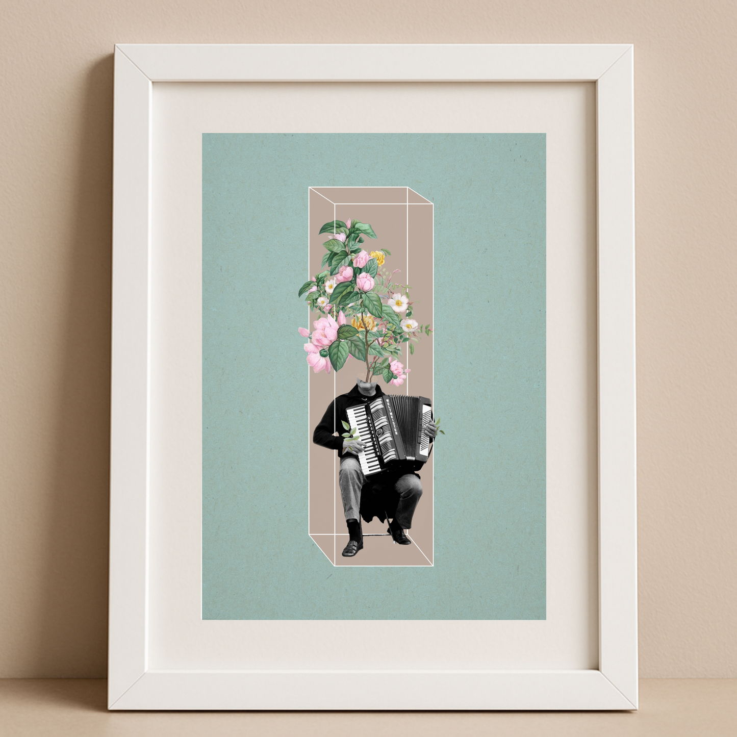 The Garden of Sound | Surreal Collage Art Print