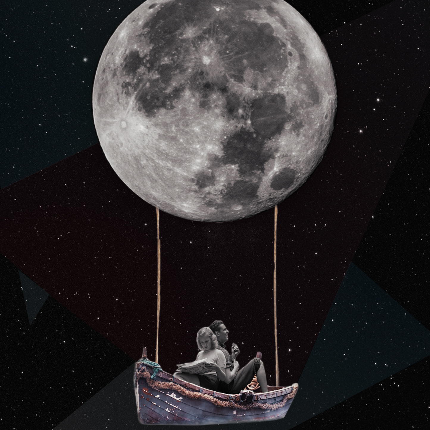 Love and Dream | Surreal Collage Art Print