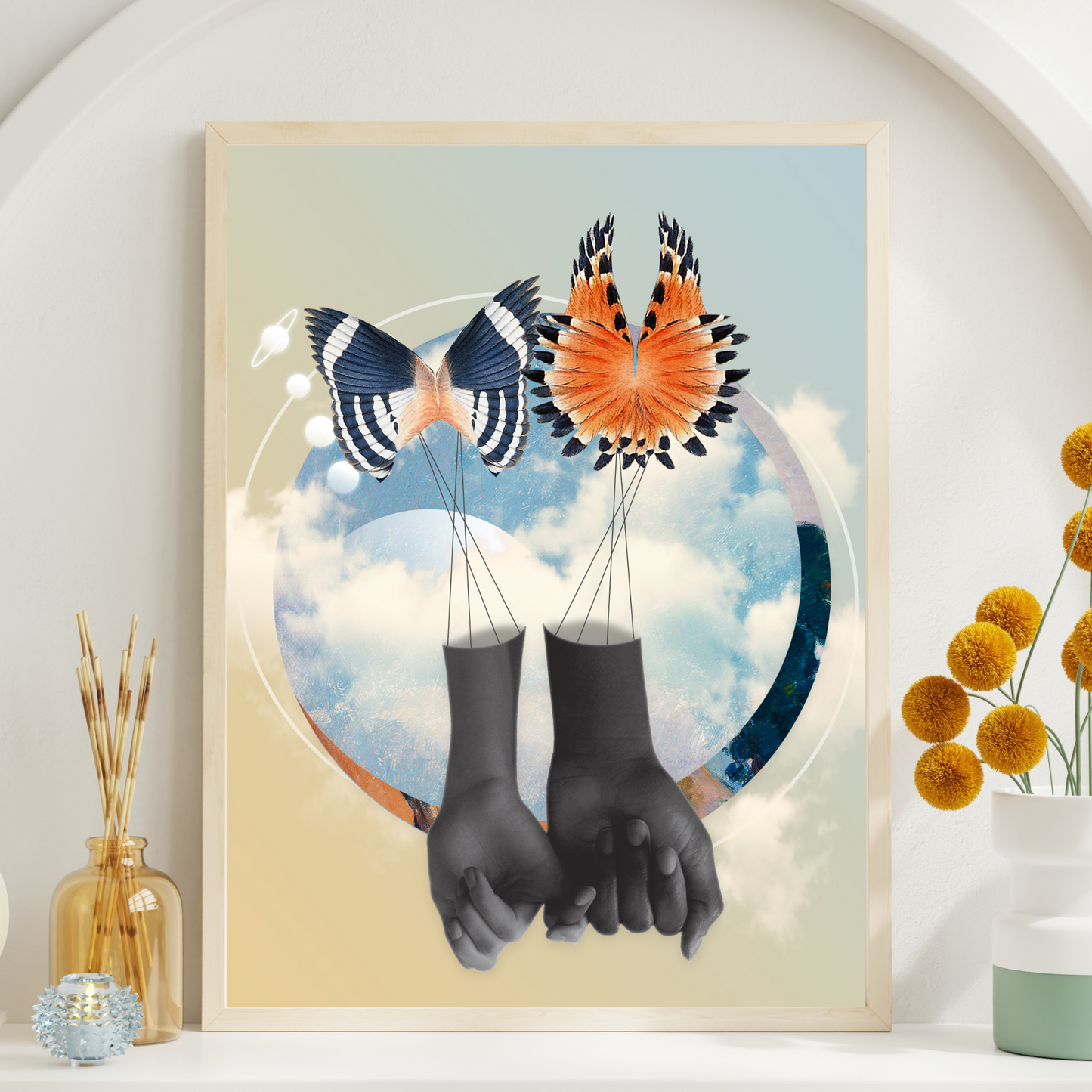 Pinky Promise | Surreal Collage Art Print