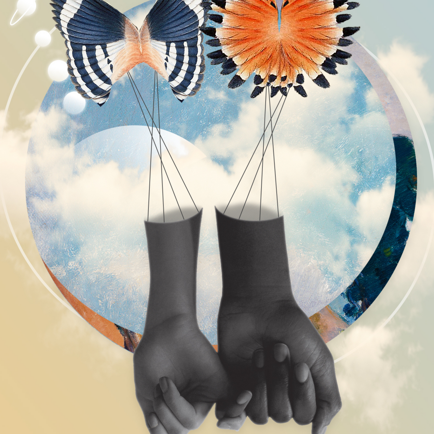 Pinky Promise | Surreal Collage Art Print