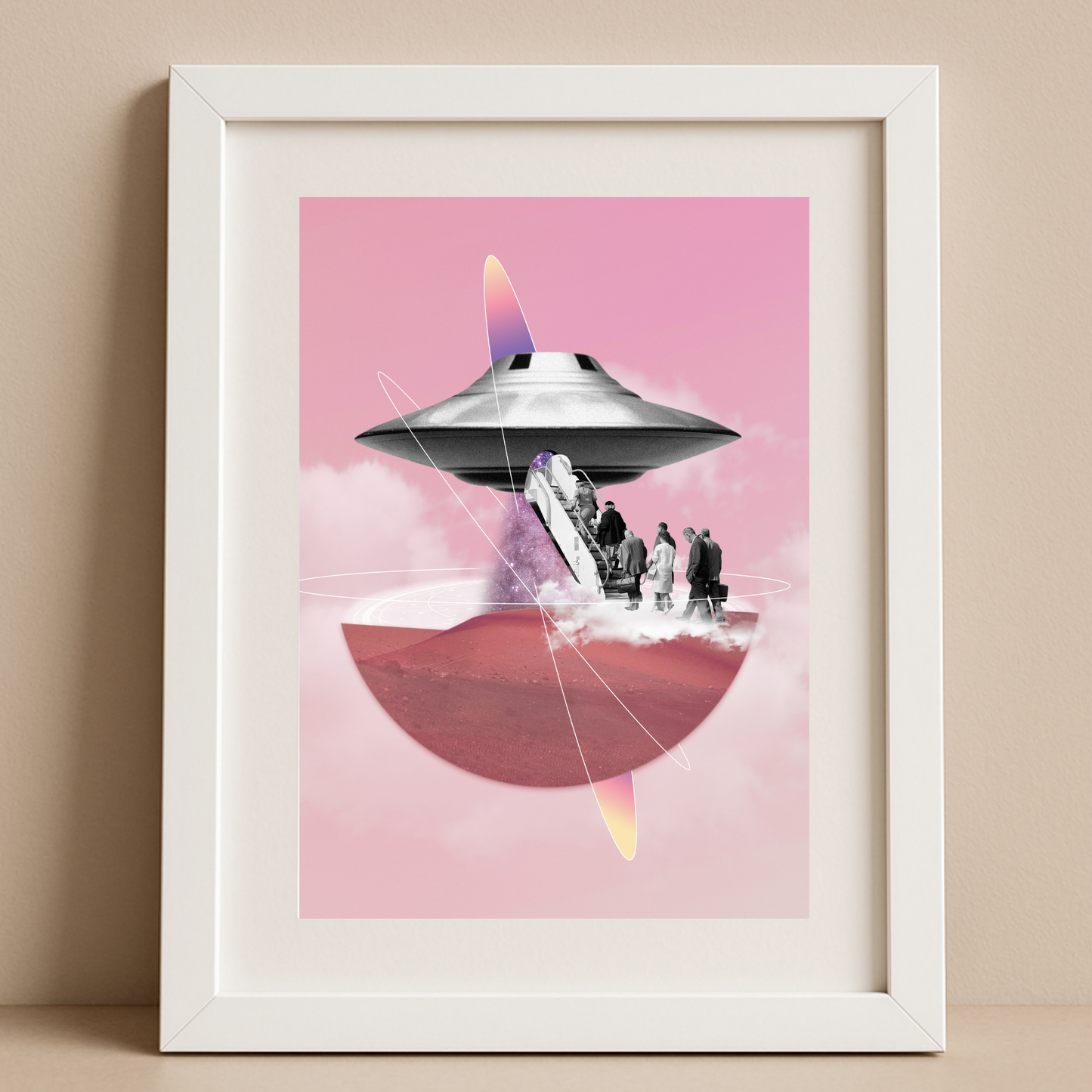 Shall we go? | Surreal Collage Art Print