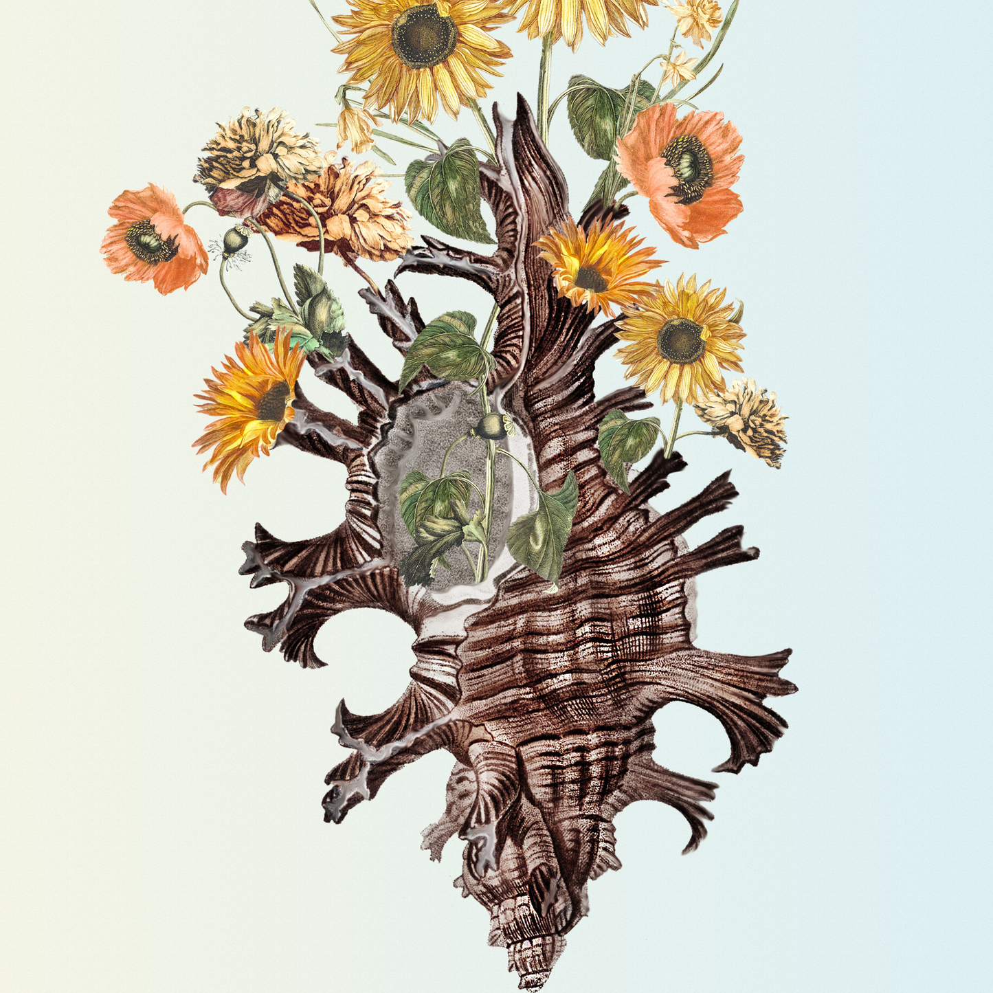 Summer Bloom | Surreal Collage Art Print