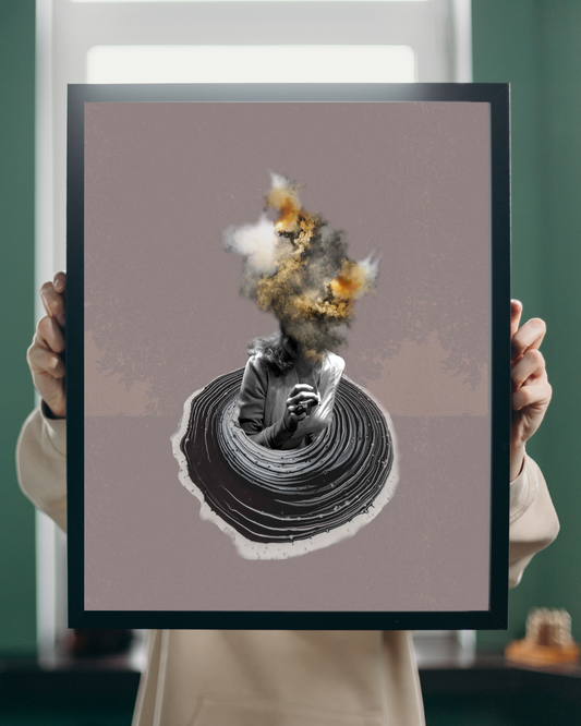 Explosion Hazard  | Surreal Collage Art Print
