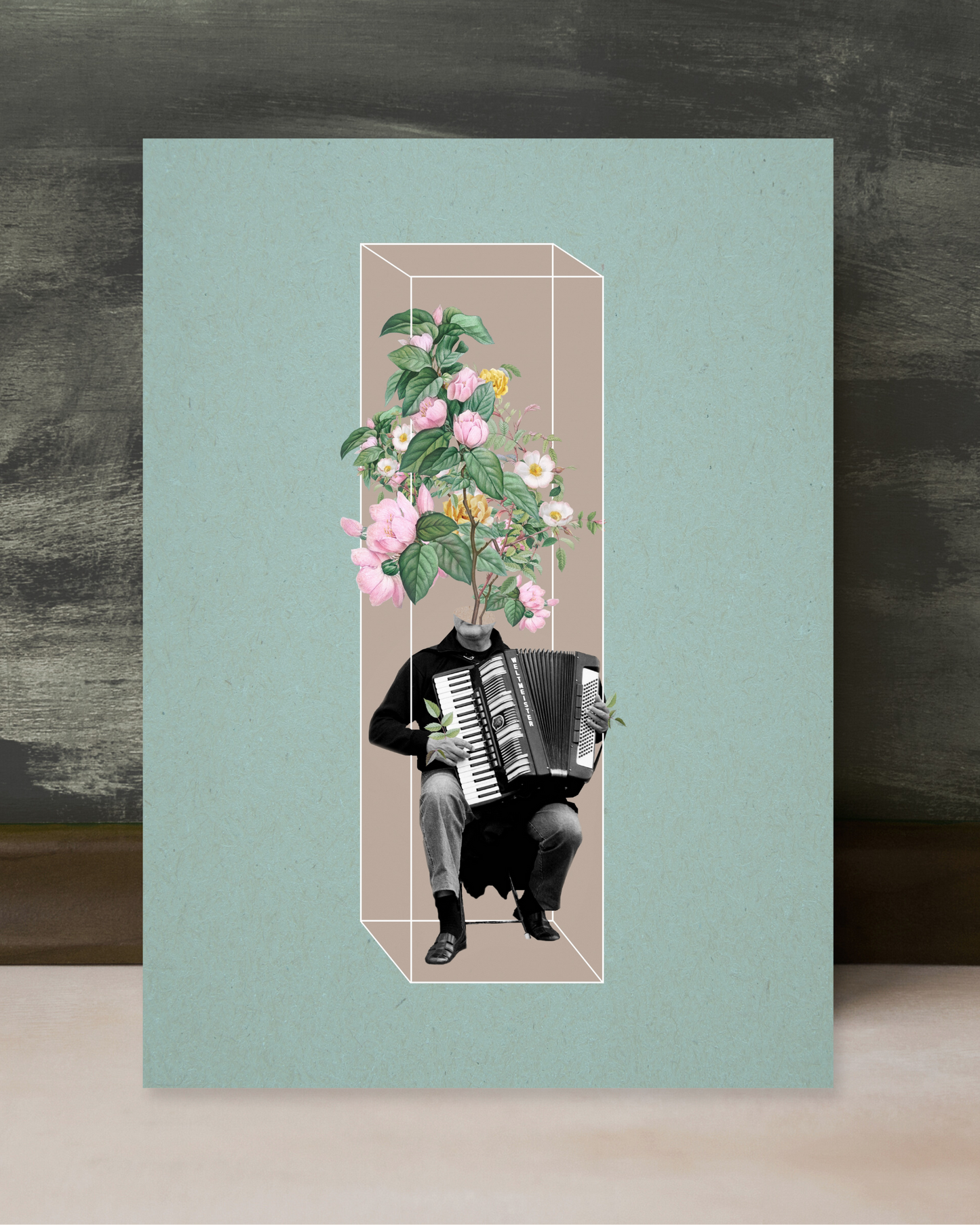 The Garden of Sound | Surreal Collage Art Print