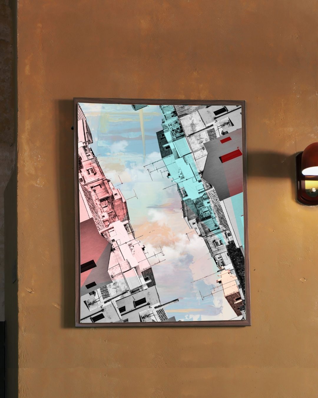 Mirror City | Surreal Collage Art Print