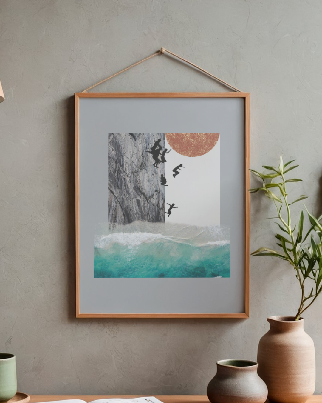 Jump | Surreal Collage Art Print