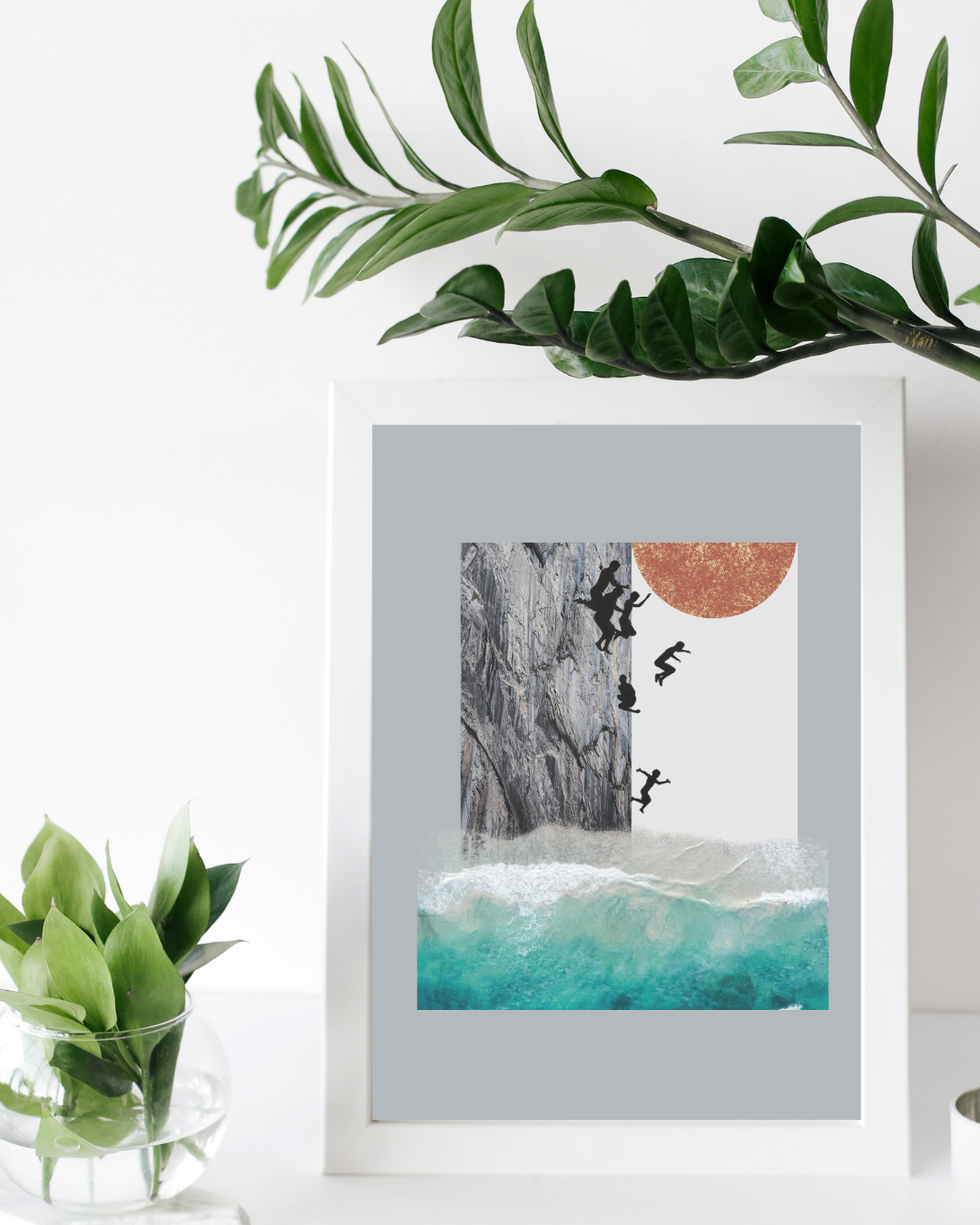 Jump | Surreal Collage Art Print