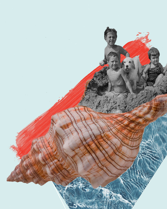 Shell Voyagers | Surreal Collage Art Print