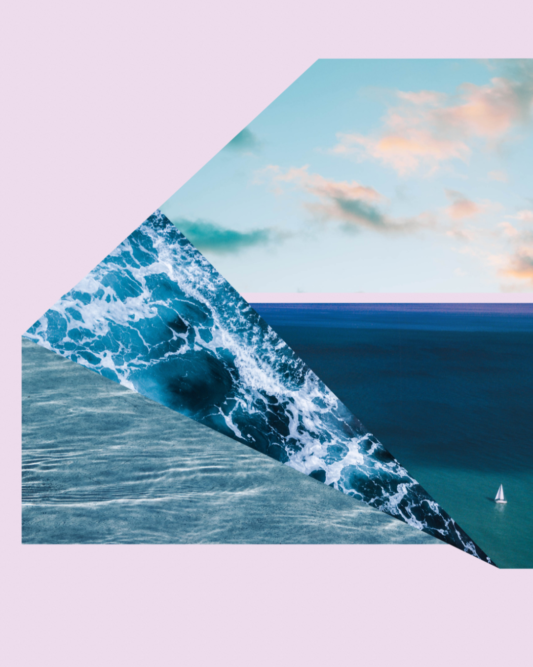 Imaginary Postcard | Surreal Collage Art Print