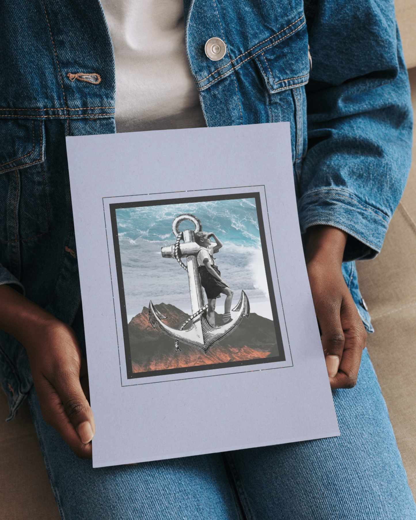 Ethereal Horizons | Surreal Collage Art Print