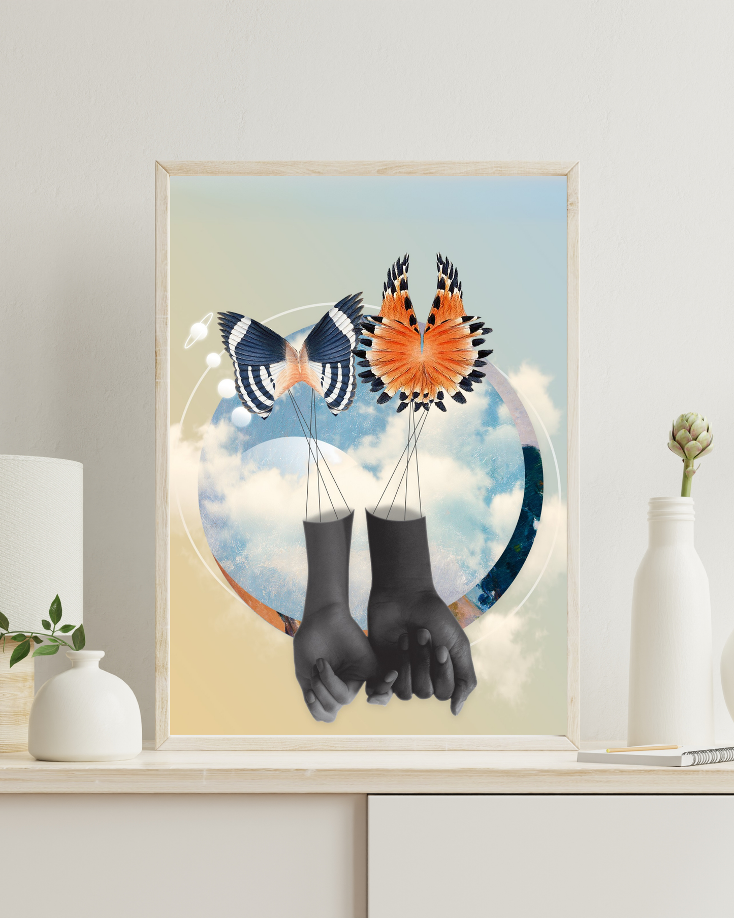 Pinky Promise | Surreal Collage Art Print