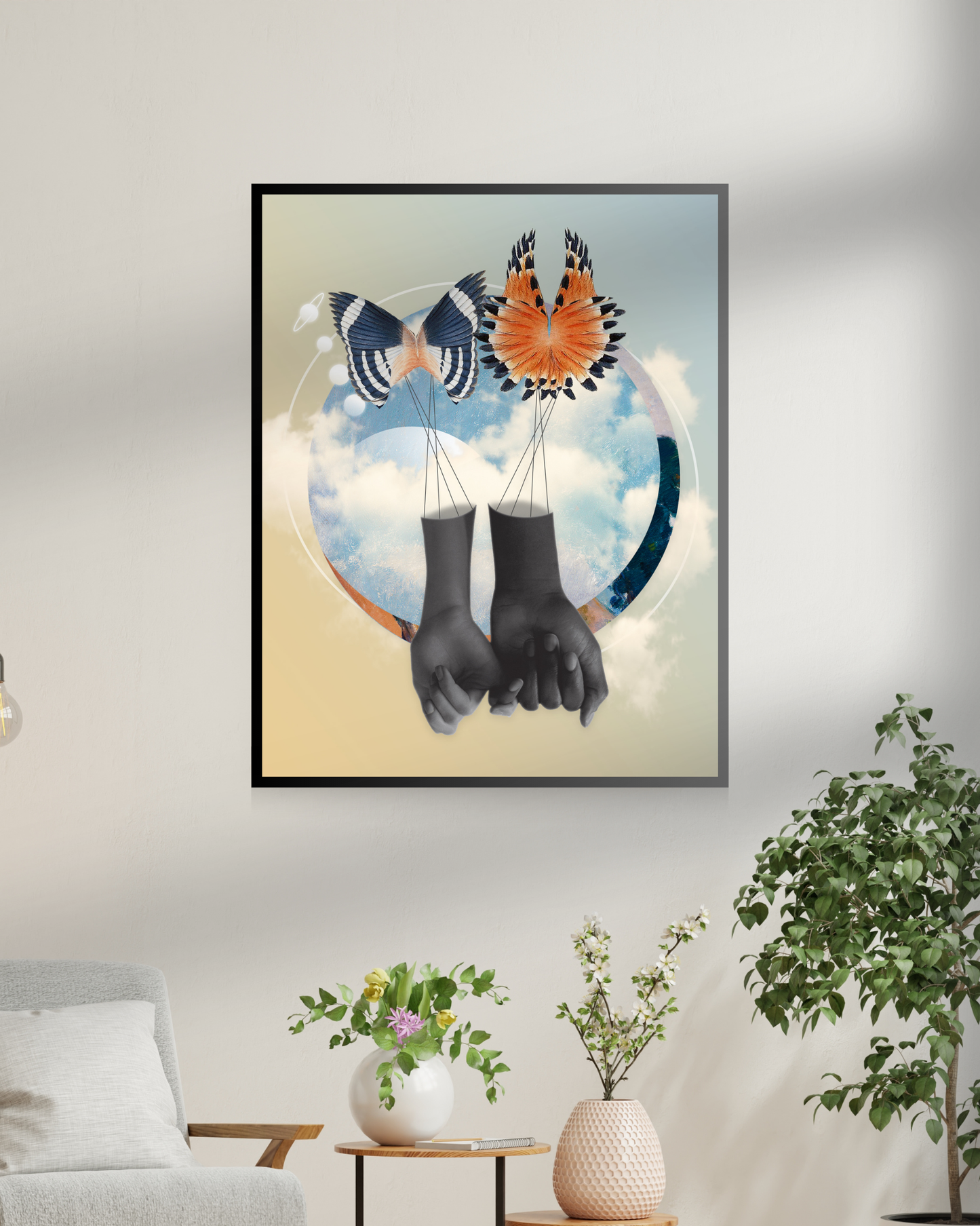 Pinky Promise | Surreal Collage Art Print