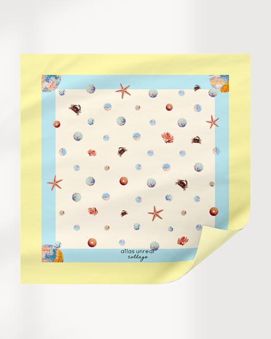 Ocean Splash Square Scarf