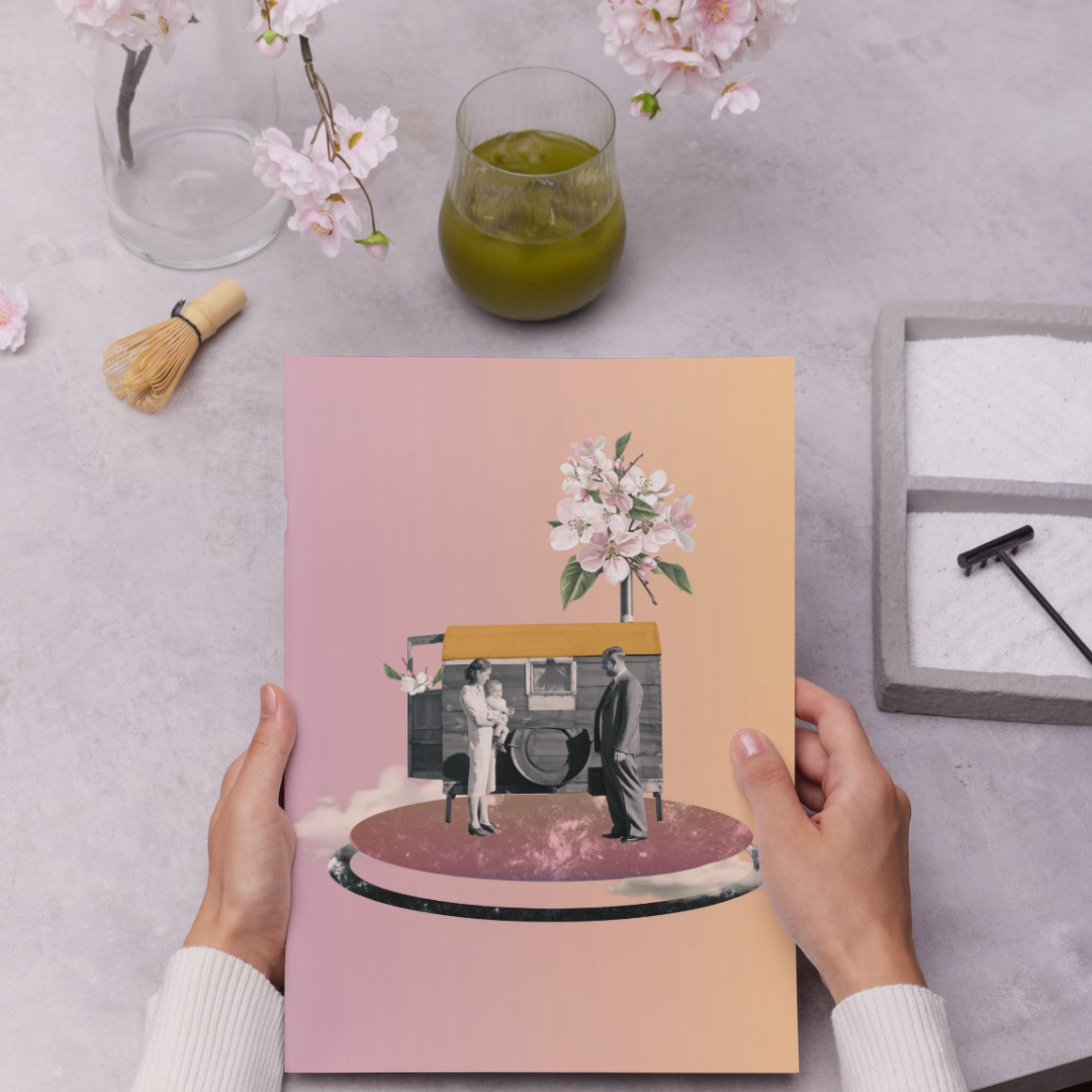 The Blossoming Shelter | Surreal Collage Art Print