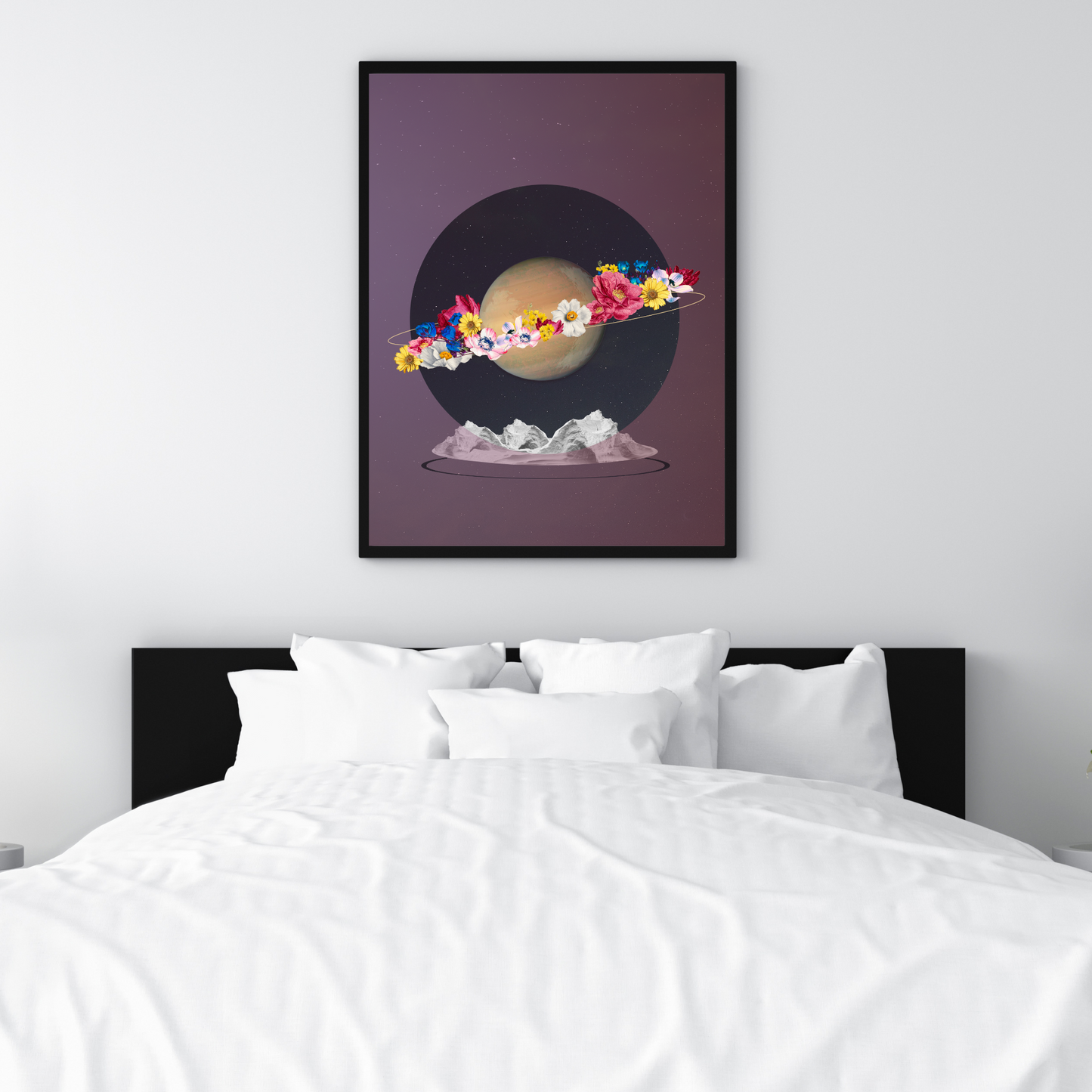 Blooming Planet | Surreal Collage Art Print