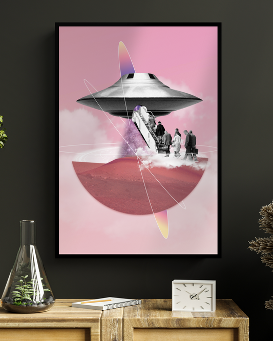 Shall we go? | Surreal Collage Art Print