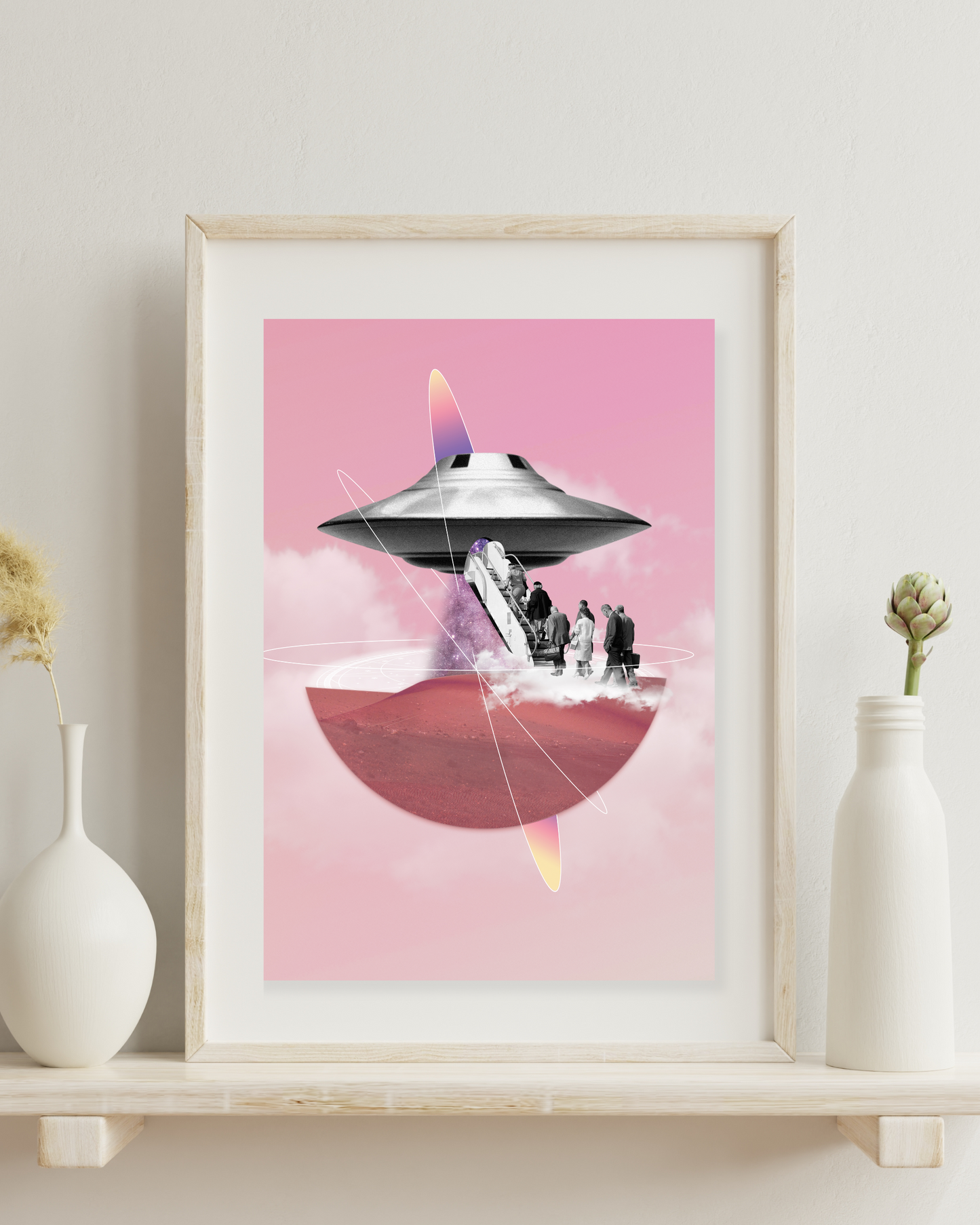 Shall we go? | Surreal Collage Art Print