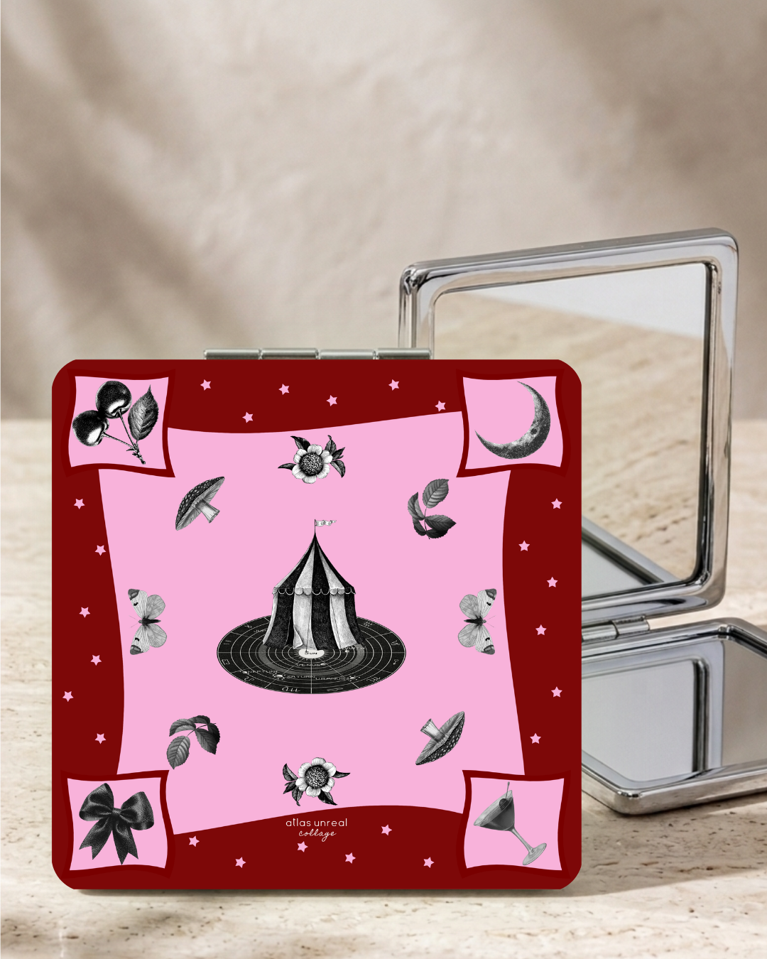 Sweet Soirée Glow Check Bag Mirror