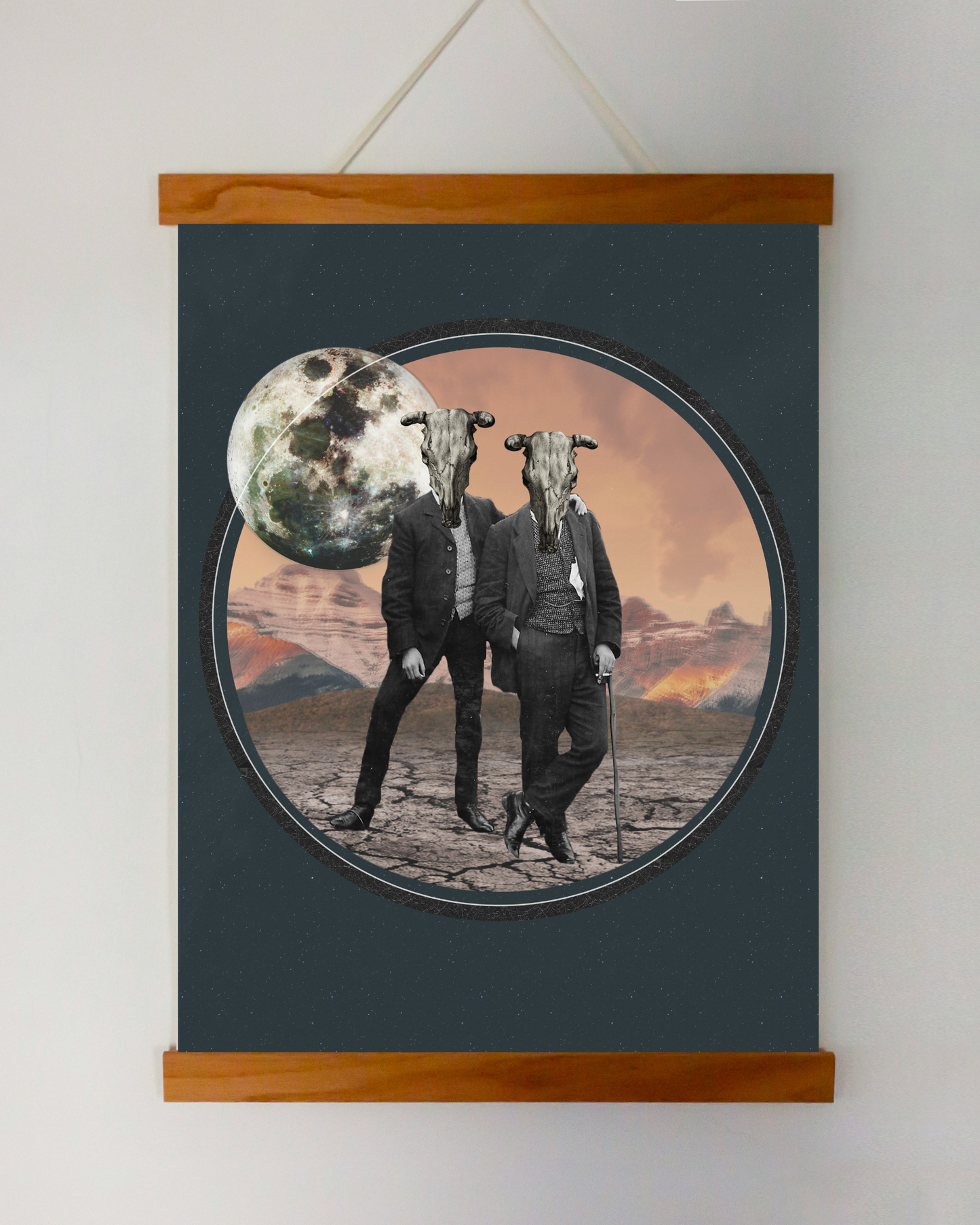 Wild is the wind | Surreal Collage Art Print