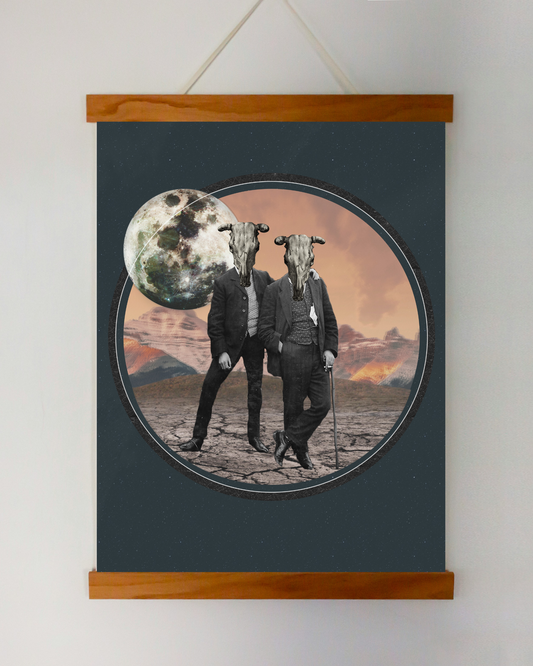 Wild is the wind | Surreal Collage Art Print