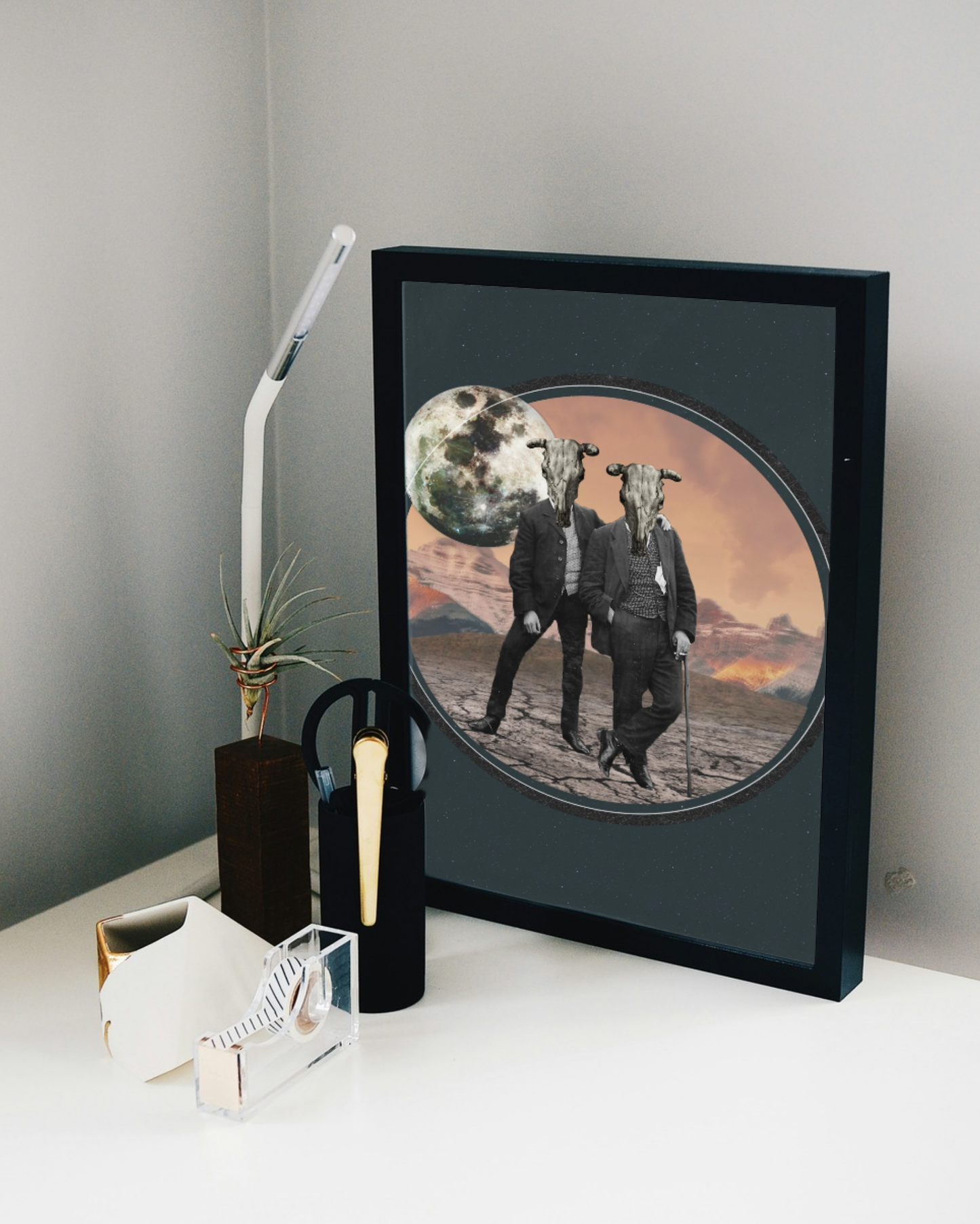 Wild is the wind | Surreal Collage Art Print